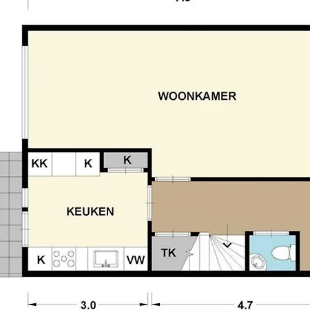 Apartment Luxe Middenwoning In